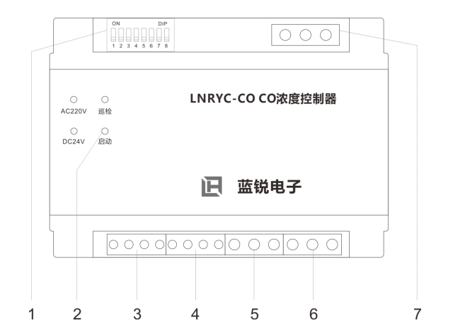 車庫一氧化碳濃度控製器端子